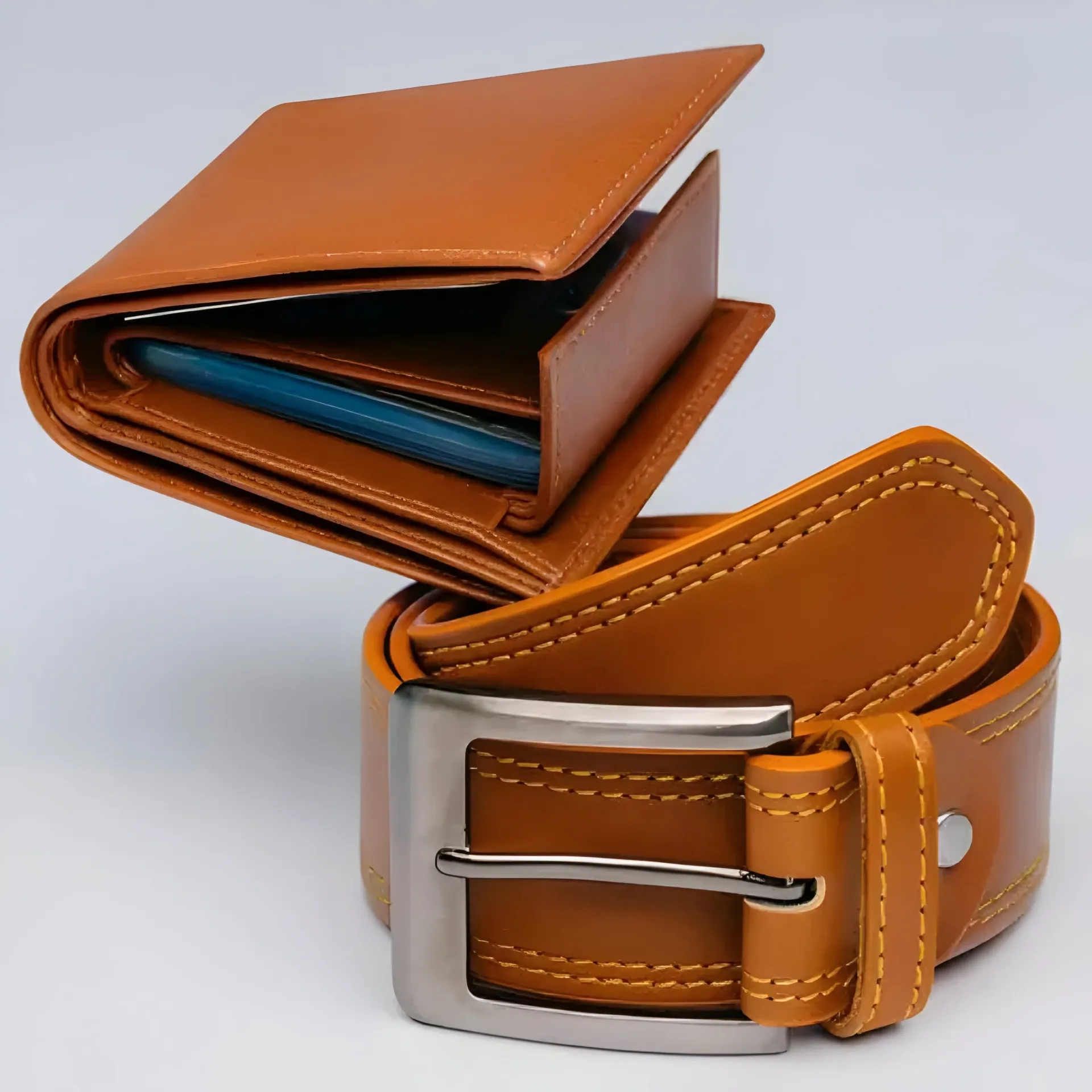 Lather Belt and Wallet For Men Combo