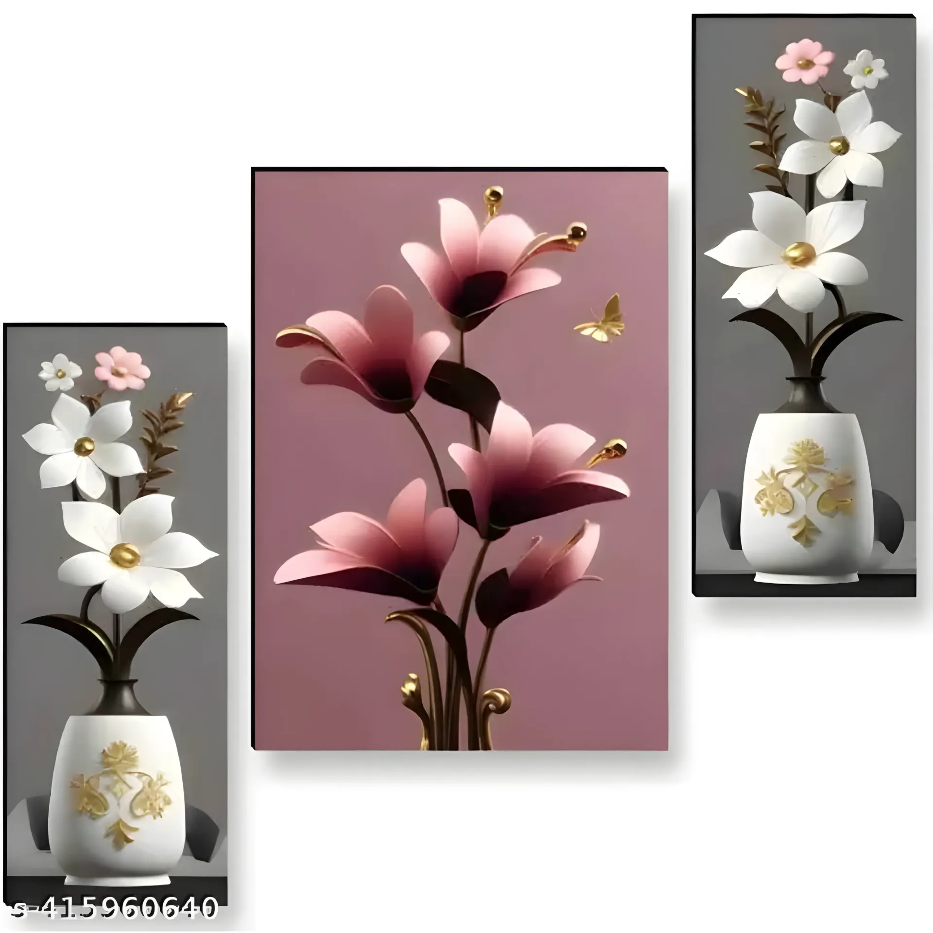 Luxurious wall painting pack Of 3