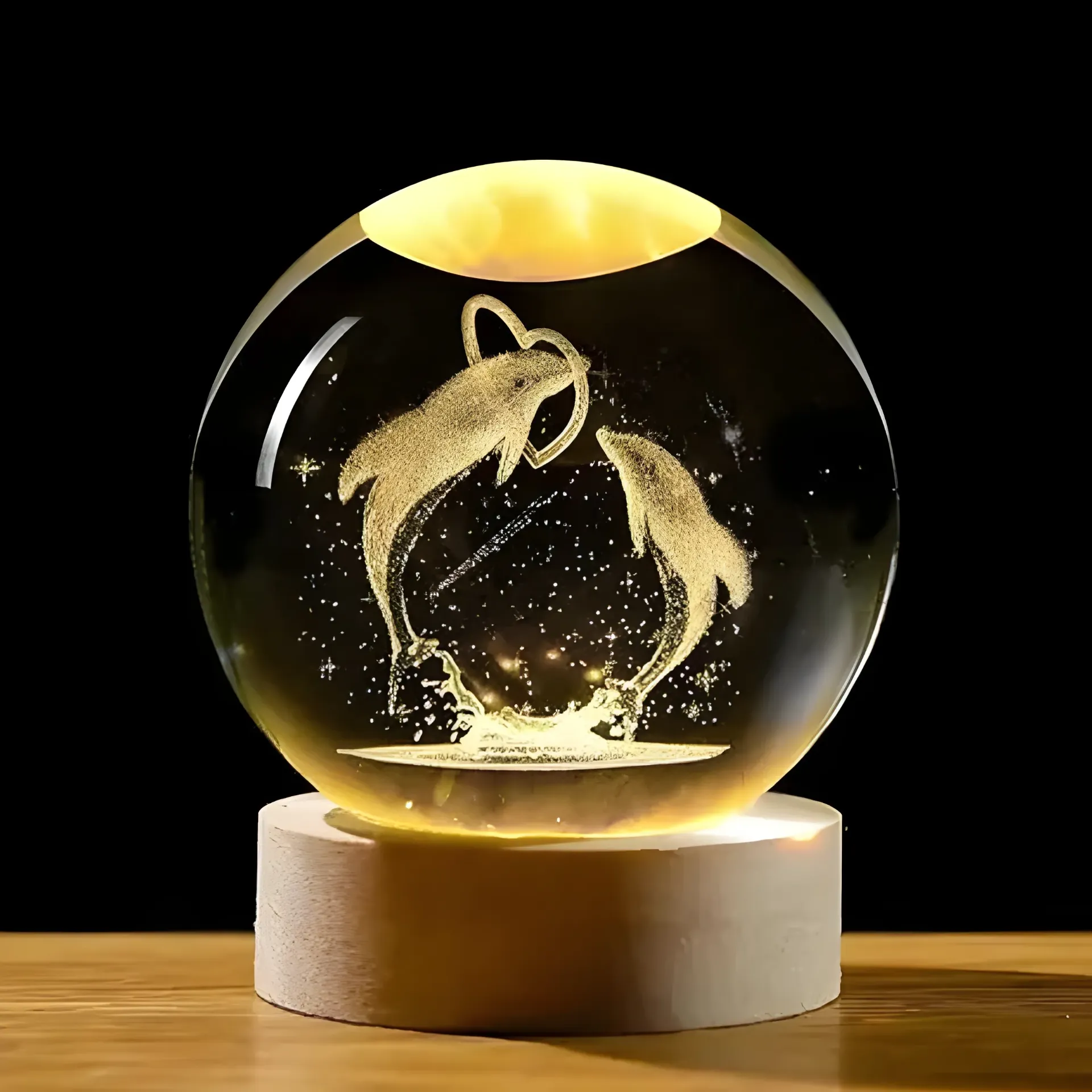 3D Dolphin Crystal Ball